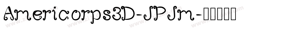 Americorps3D-JPJm字体转换