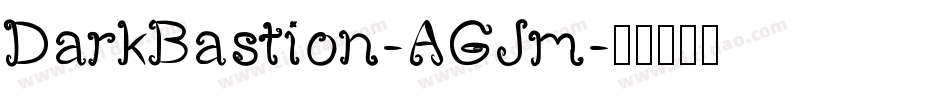 DarkBastion-AGJm字体转换