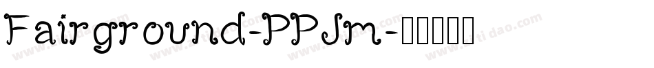 Fairground-PPJm字体转换