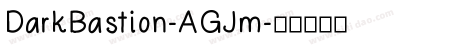 DarkBastion-AGJm字体转换