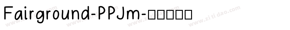 Fairground-PPJm字体转换