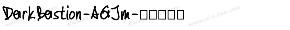 DarkBastion-AGJm字体转换