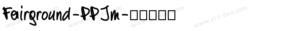Fairground-PPJm字体转换