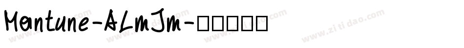Mantune-ALmJm字体转换