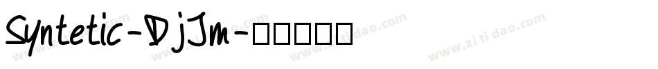 Syntetic-DjJm字体转换