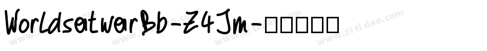 WorldsatwarBb-Z4Jm字体转换