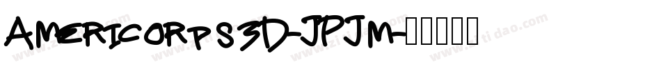 Americorps3D-JPJm字体转换