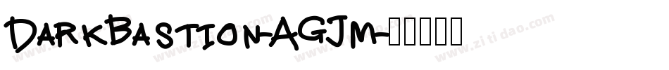 DarkBastion-AGJm字体转换