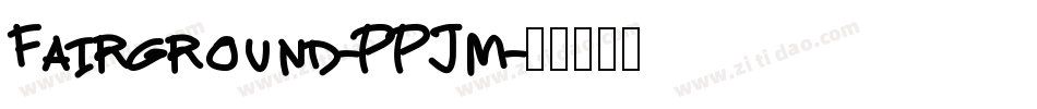 Fairground-PPJm字体转换