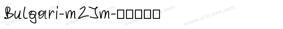 Bulgari-m2Jm字体转换