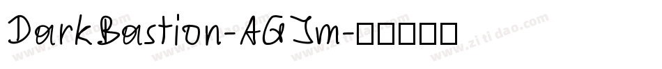 DarkBastion-AGJm字体转换