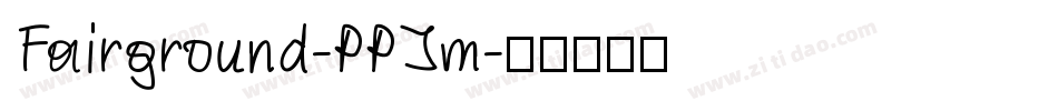 Fairground-PPJm字体转换