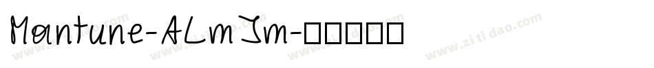 Mantune-ALmJm字体转换