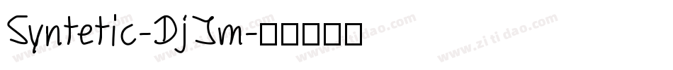 Syntetic-DjJm字体转换