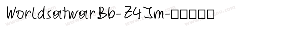WorldsatwarBb-Z4Jm字体转换