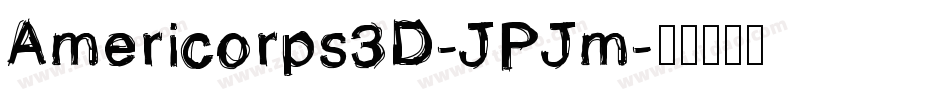 Americorps3D-JPJm字体转换