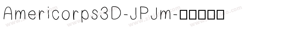 Americorps3D-JPJm字体转换