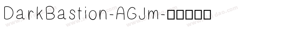 DarkBastion-AGJm字体转换