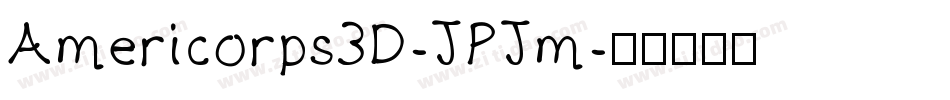 Americorps3D-JPJm字体转换