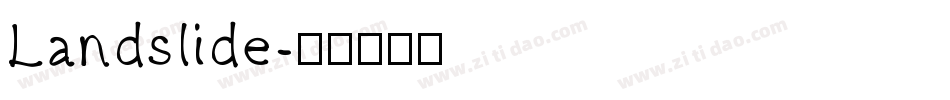 Landslide字体转换