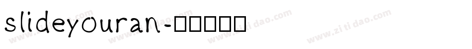 slideyouran字体转换