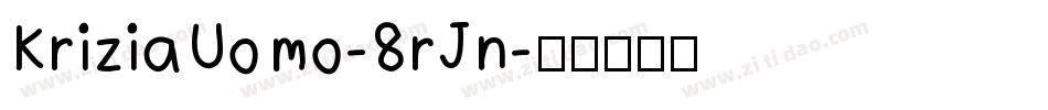 KriziaUomo-8rJn字体转换
