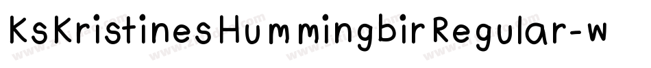 KsKristinesHummingbirRegular-wXJn字体转换