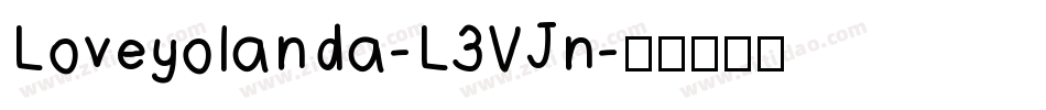Loveyolanda-L3VJn字体转换
