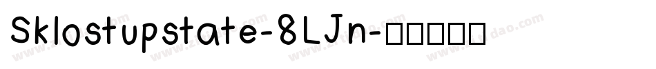 Sklostupstate-8LJn字体转换