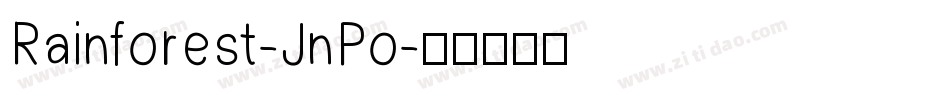 Rainforest-JnPo字体转换