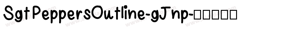 SgtPeppersOutline-gJnp字体转换