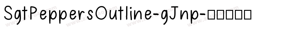 SgtPeppersOutline-gJnp字体转换