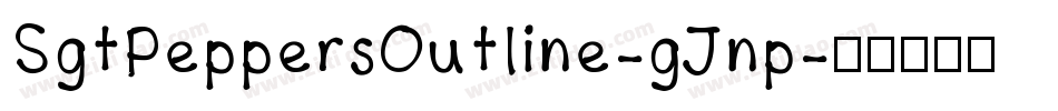 SgtPeppersOutline-gJnp字体转换
