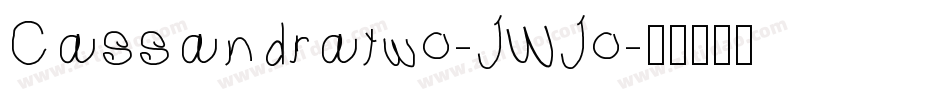 Cassandratwo-JWJo字体转换