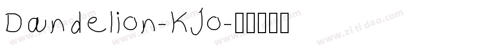 Dandelion-KJo字体转换