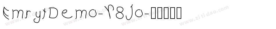 EmrytDemo-Y8Jo字体转换
