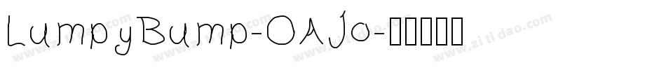 LumpyBump-OAJo字体转换