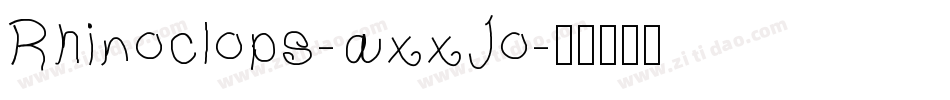 Rhinoclops-axxJo字体转换
