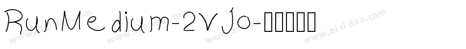 RunMedium-2VJo字体转换