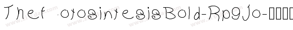 ThefotosintesisBold-Rp9Jo字体转换
