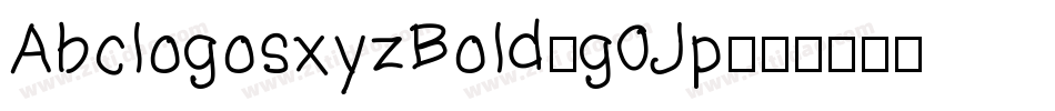 AbclogosxyzBold-g0Jp字体转换