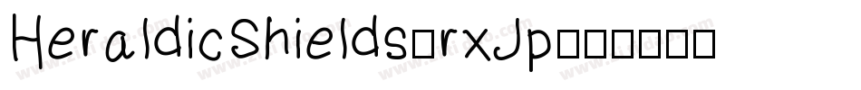 HeraldicShields-rxJp字体转换