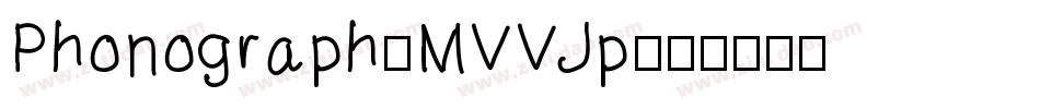 Phonograph-MVVJp字体转换