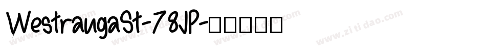 WestrangaSt-78JP字体转换