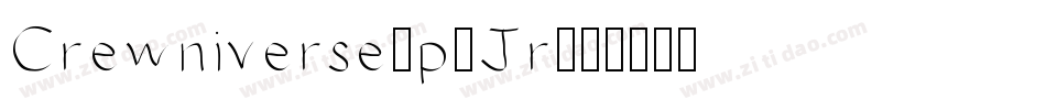 Crewniverse-p6Jr字体转换