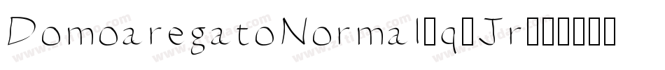 DomoaregatoNormal-q2Jr字体转换
