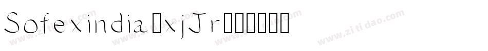 Sofexindia-xjJr字体转换