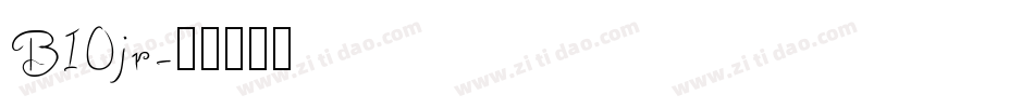 B10jr字体转换
