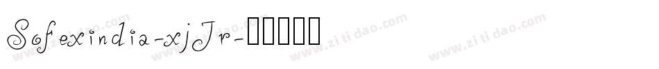 Sofexindia-xjJr字体转换