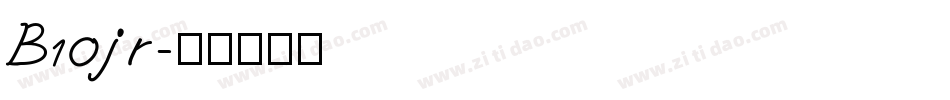 B10jr字体转换